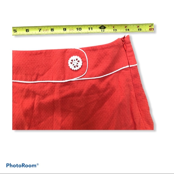 ANTHRO Floreat Walled City Skirt Crochet Lace sz 6 - Picture 3 of 10